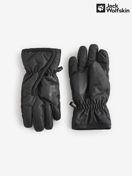 Jack Wolfskin Kids Easy Entry Black Gloves (704014) | R$ 275