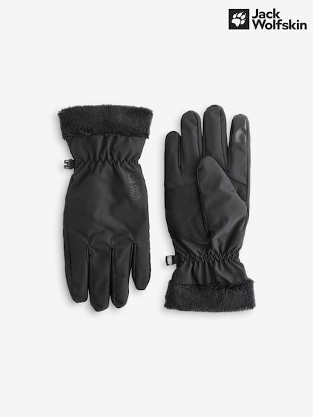 Jack Wolfskin Womens Highloft Black Gloves (704073) | €30