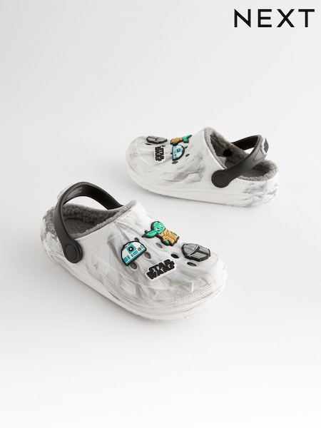 أبيض رمادي - Star Wars Marble Slipper Clogs (704167) | ‏58 ر.ق. - ‏65 ر.ق.