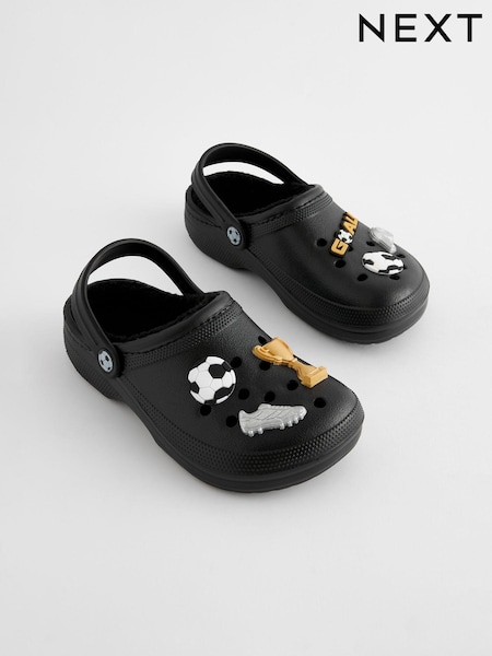 Black Football Slippers Clogs (704207) | AED49 - AED56