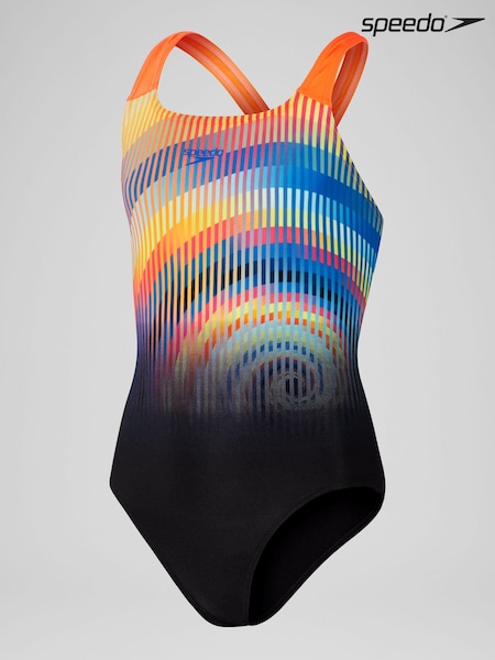 Speedo Digital Placement Powerback Girls Swimsuit (704520) | ‏14 ر.ع.‏
