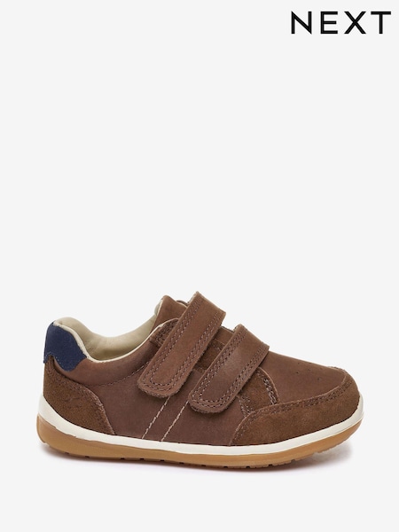 Rjava - Touch Fastening Leather First Walker Baby Shoes (705160) | € 25