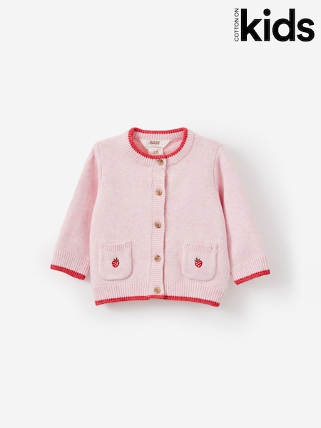 Pink - Cotton On Baby Knit Cardigan