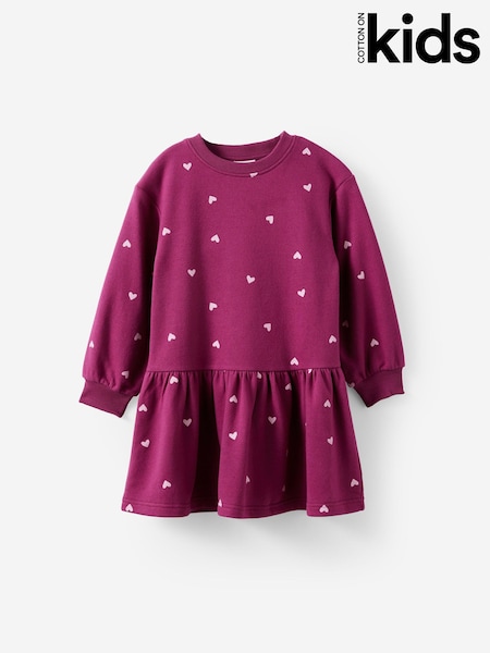 Purple - Cotton On Sally Long Sleeve Dress