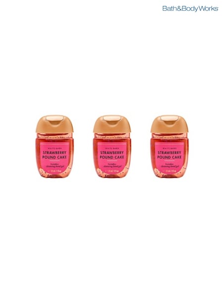 Strawberry Pound Cake - Bath & Body Works Pocketbac Trio Hand Sanitiser