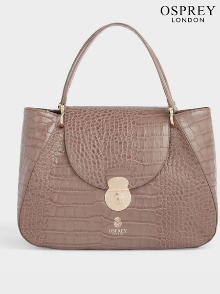 OSPREY LONDON The Wentworth Italian Leather Brown Workbag (706658) | €543