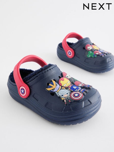 أزرق داكن أزرق - Marvel Faux Fur Lined Slipper Clogs (706887) | ‏51 ر.ق. - ‏62 ر.ق.