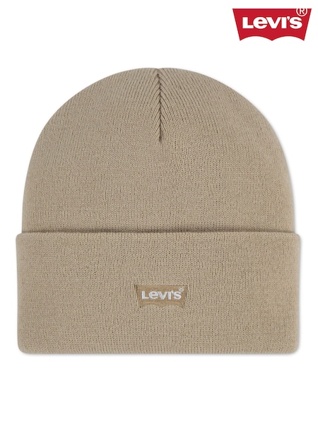 Natural - Levi's® Tonal Embroidered Beanie