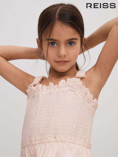 Reiss Agatha Tiered Cotton Blend Ruffle Dress (707074) | 95 €