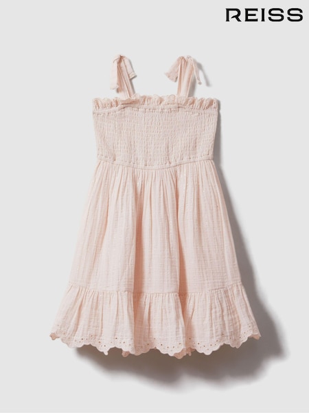 Reiss Agatha Tiered Cotton Blend Ruffle Dress (707234) | 95 €