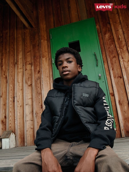 Noir - Doudoune sans manches Levi's® à manches chauve-souris