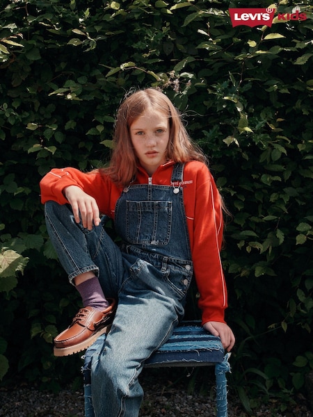 أزرق - Levi's® Baggy Barrel Overall Dungarees