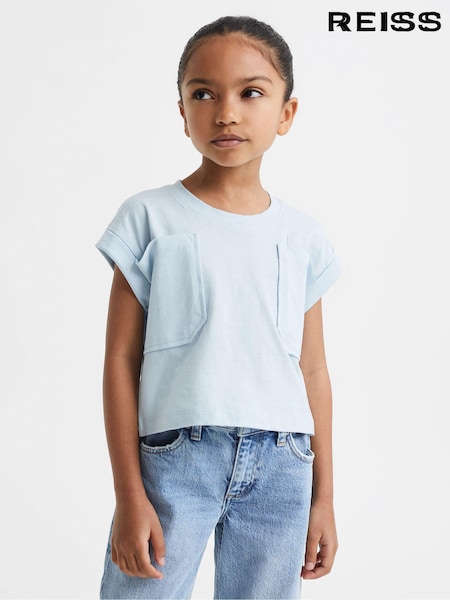 Reiss Lulu Cropped Cotton Crew Neck T-Shirt (708130) | ‏108 د.إ.‏