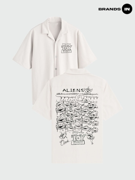 Ақ - Regular Brands In Disney Toy Story Aliens Doodle Shirt