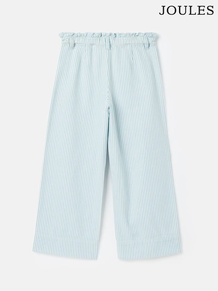 Joules Georgia Blue Striped Wide Leg Trousers (708791) | €20 - €21.50