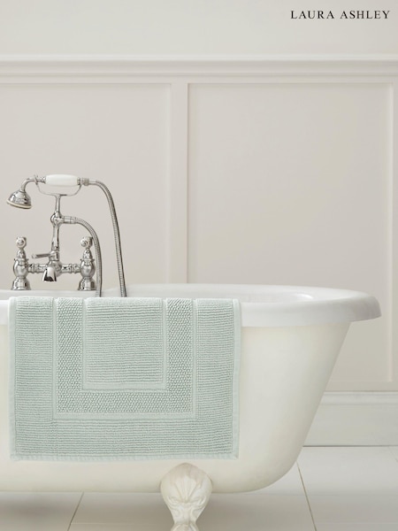 Laura Ashley Cotton Border 100% Cotton Bath Mat (708840) | 37 €
