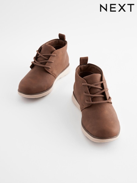 Tan Brown Lace-Up Desert Boots (708966) | €8 - €10
