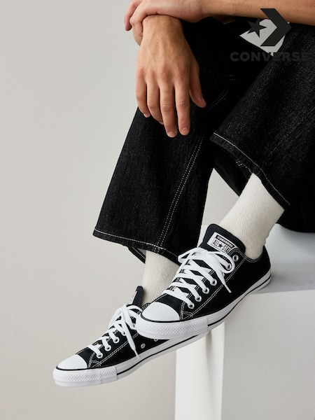 Converse Black Chuck Taylor Ox Trainers (709998) | $94 - $103