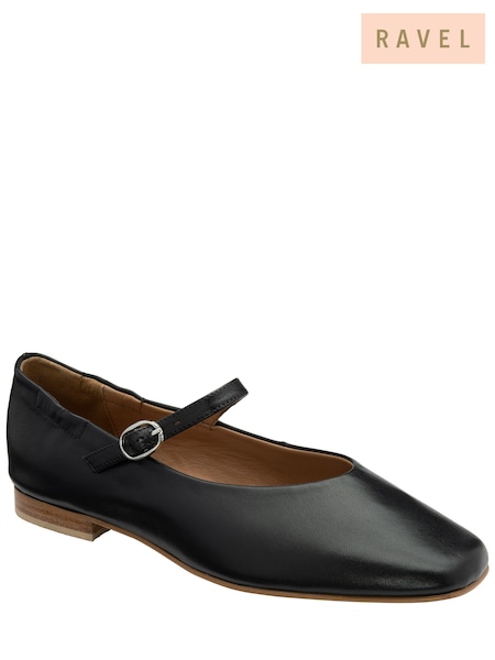 Black - Ravel Flat Mary-jane Shoes