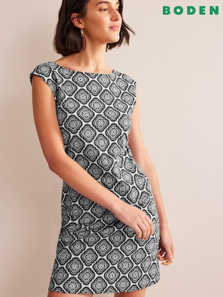 Boden Black Sleeveless Jersey Shift Dress (711851) | €27