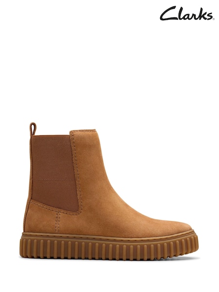 Clarks Brown Tor Hill Top Boots (712488) | €46 - €49