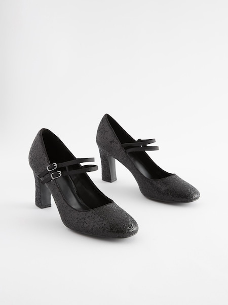 Črna svetleča - Forever Comfort® Mary Jane Shoes (713561) | € 21