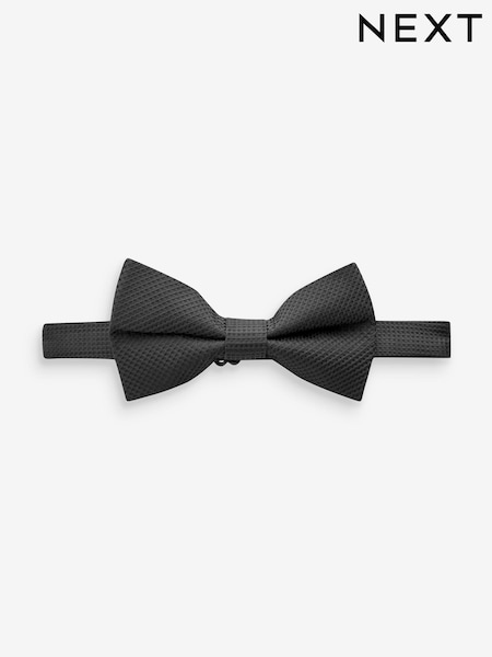 Black Textured Bow Tie (713709) | AED26