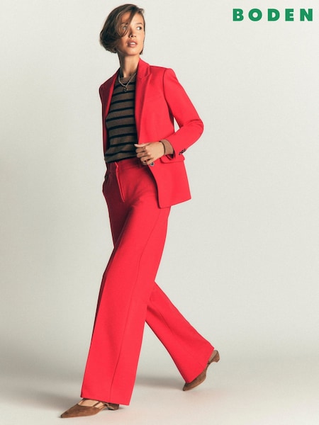 Red - Boden Belgravia Ponte Trousers