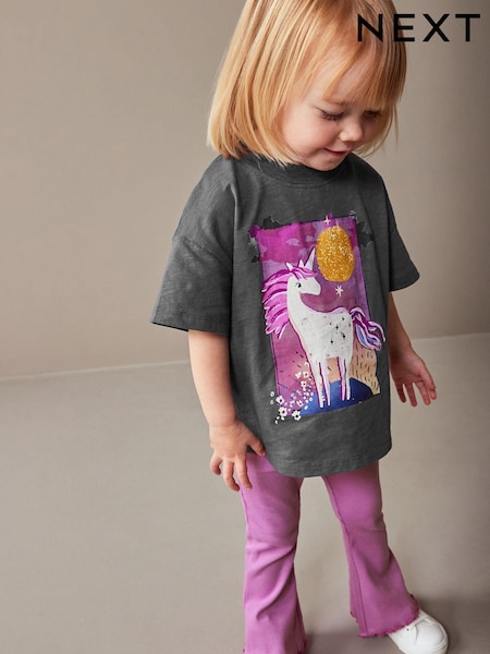 Vijolični enorog - Flare Legging & Top Set (3mths-7yrs) (714009) | € 10 - € 14