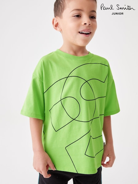 Verde - Tricou pentru băieți Paul Smith Junior Larg Ps Mânecă scurtă Imprimeuri (715887) | 143 LEI