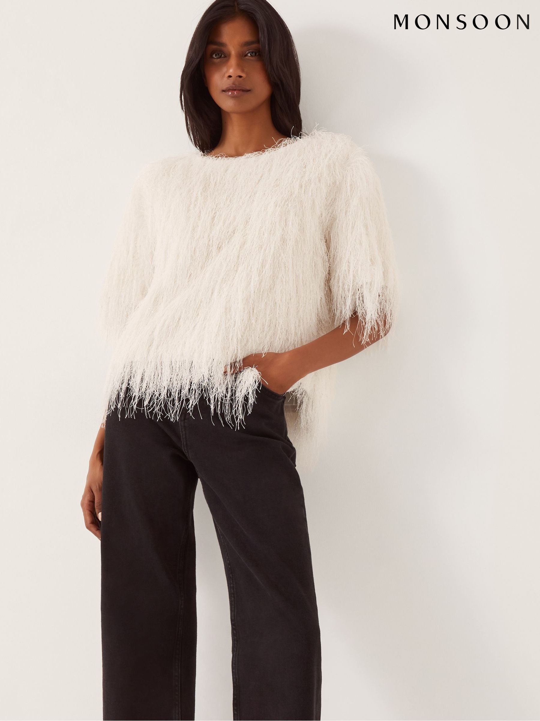 トップス Acka fringe american sleeve tops Buy Women's Tops Fringe Online | Next India