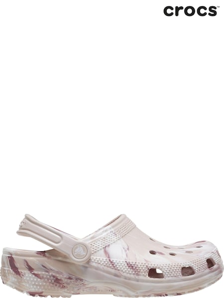 Crocs Pink Classic Unisex Marbled Clogs (717025) | €42