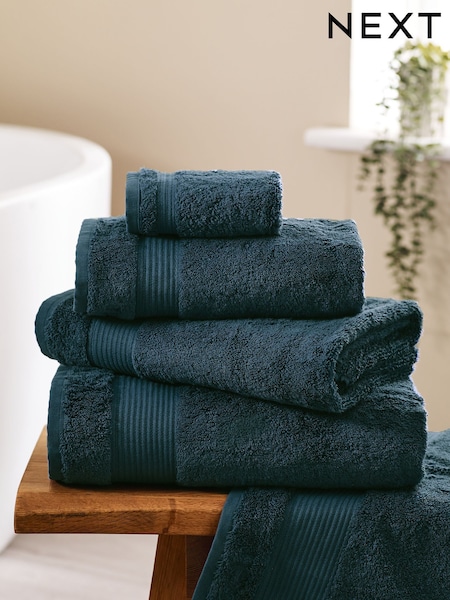 Blue Teal Dark Egyptian Cotton Towel (717418) | $11 - $48