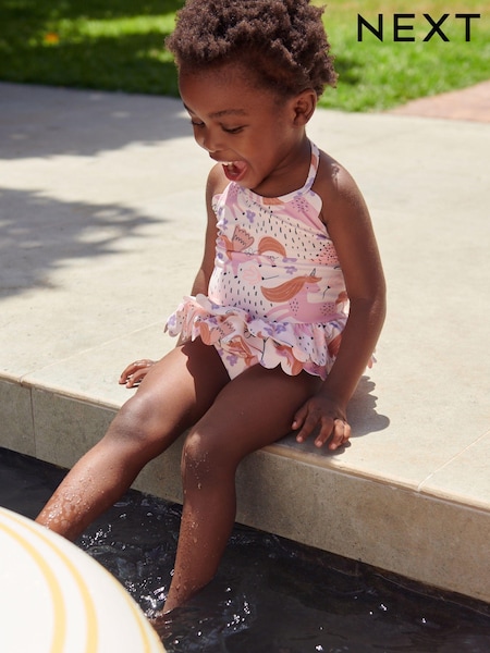 Pink Unicorn Skirted Swimsuit (3mths-7yrs) (7181D4) | €6.50 - €7.50