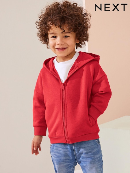 Coral Pink Zip Through Hoodie (3mths-7yrs) (718373) | €7 - €8