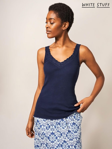 White Stuff Blue 100% Cotton Seabreeze Vest (719195) | 127 QAR