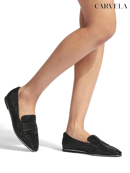 Carvela Lexie Jewel Black Shoes (719704) | 220 QAR