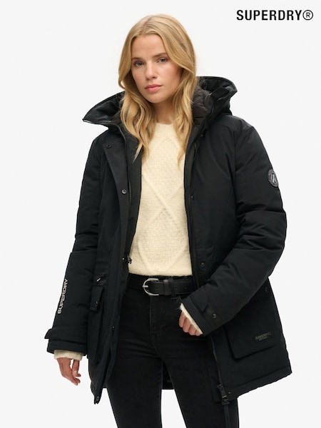 Superdry Black City Padded Parka Jacket (720511) | €111