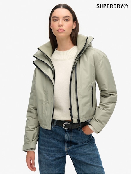 Superdry Seagrass Green Hooded Emb Windbreaker Jacket (720664) | €145