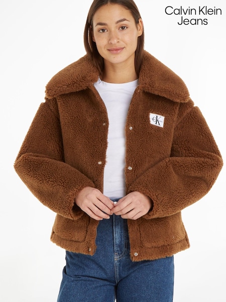 Calvin Klein Jeans Short Sherpa Brown Jacket (722965) | €72