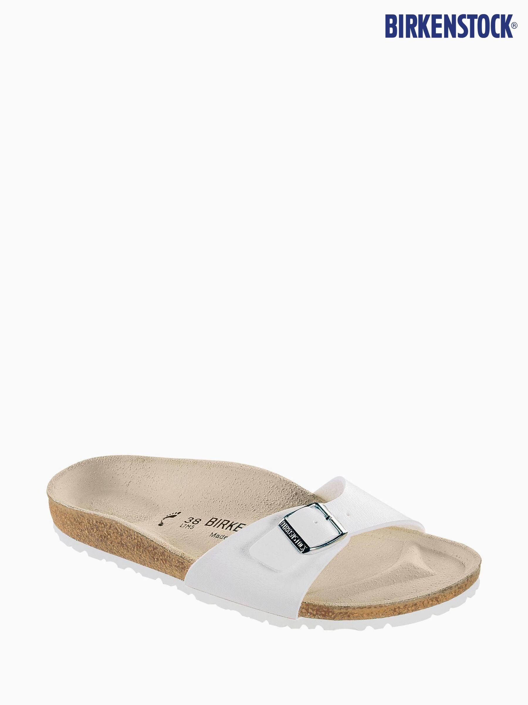 White sandals birkenstock top