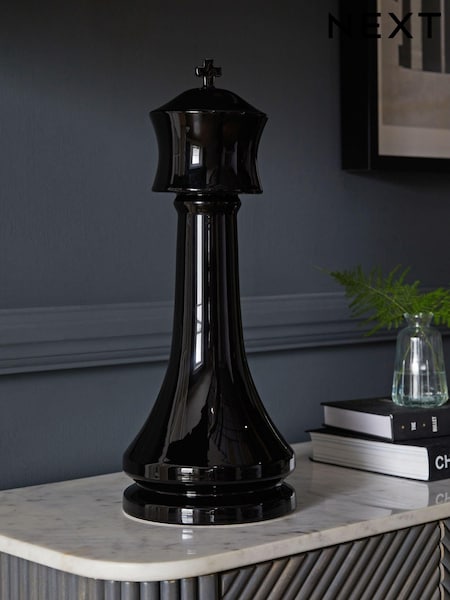 Black Ceramic King Chess Piece Ornament (723738) | €46