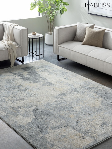 Livabliss Avellino Abstract Modern Marble High Pile Rug