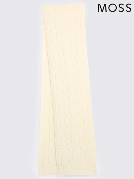 Crema - Regular Moss Cable Scarf