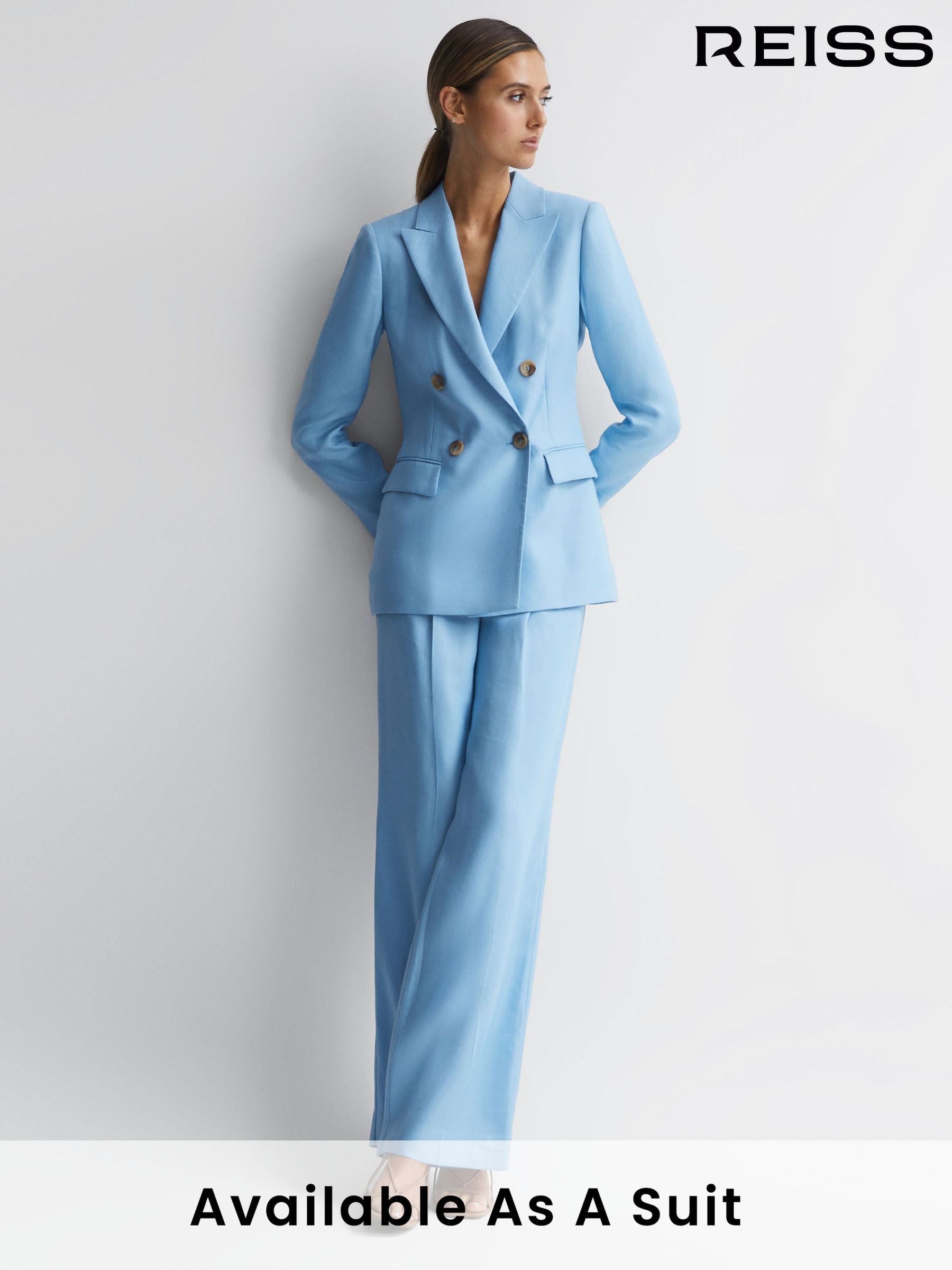 Reiss light blue coat cheap