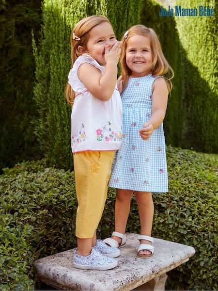 JoJo Maman Bébé Gingham Strawberry Appliqué Dress (726691) | 40 €