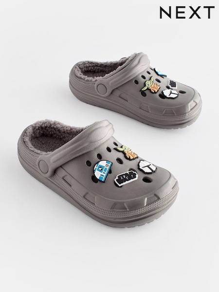 Grey Star Wars Faux Fur Lined Clog Slippers (726825) | € 12 - € 13