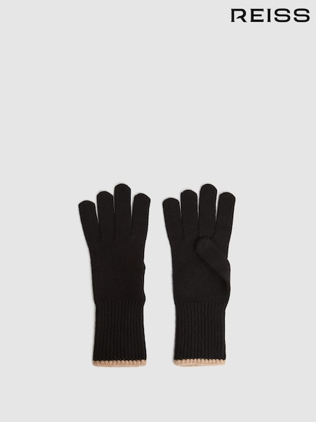 Reiss Hazel Wool Blend Contrast Trim Gloves (727114) | 74 €
