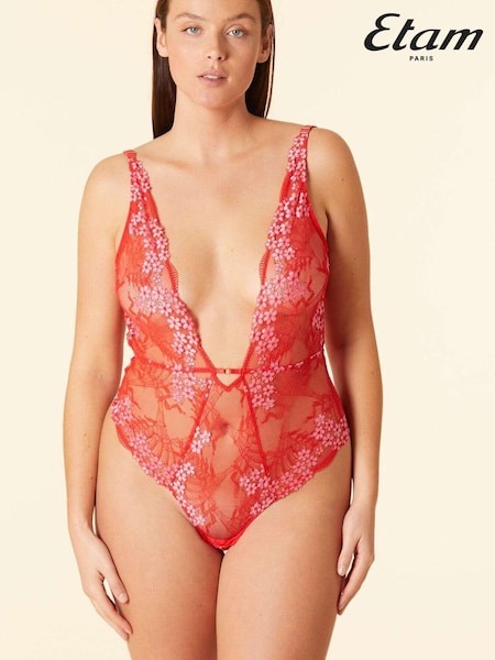 ETAM Red Somptueuse Lace Bodysuit (727793) | €13
