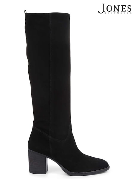 Jones Bootmaker Black Iona Slouch Suede Ladies Knee Boots (729319) | €64